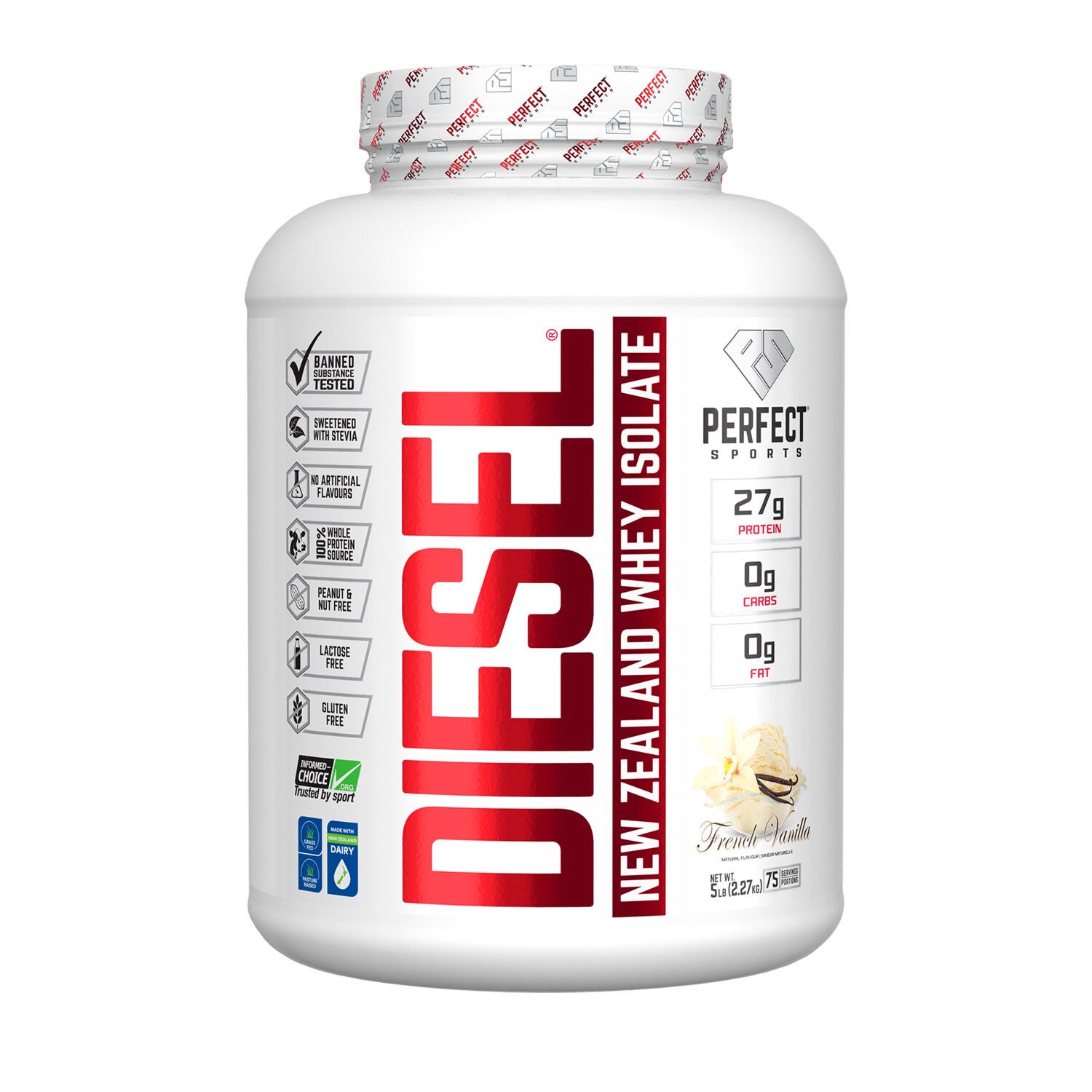 DIESEL&reg; New Zealand Whey Isolate - French Vanilla French Vanilla | GNC